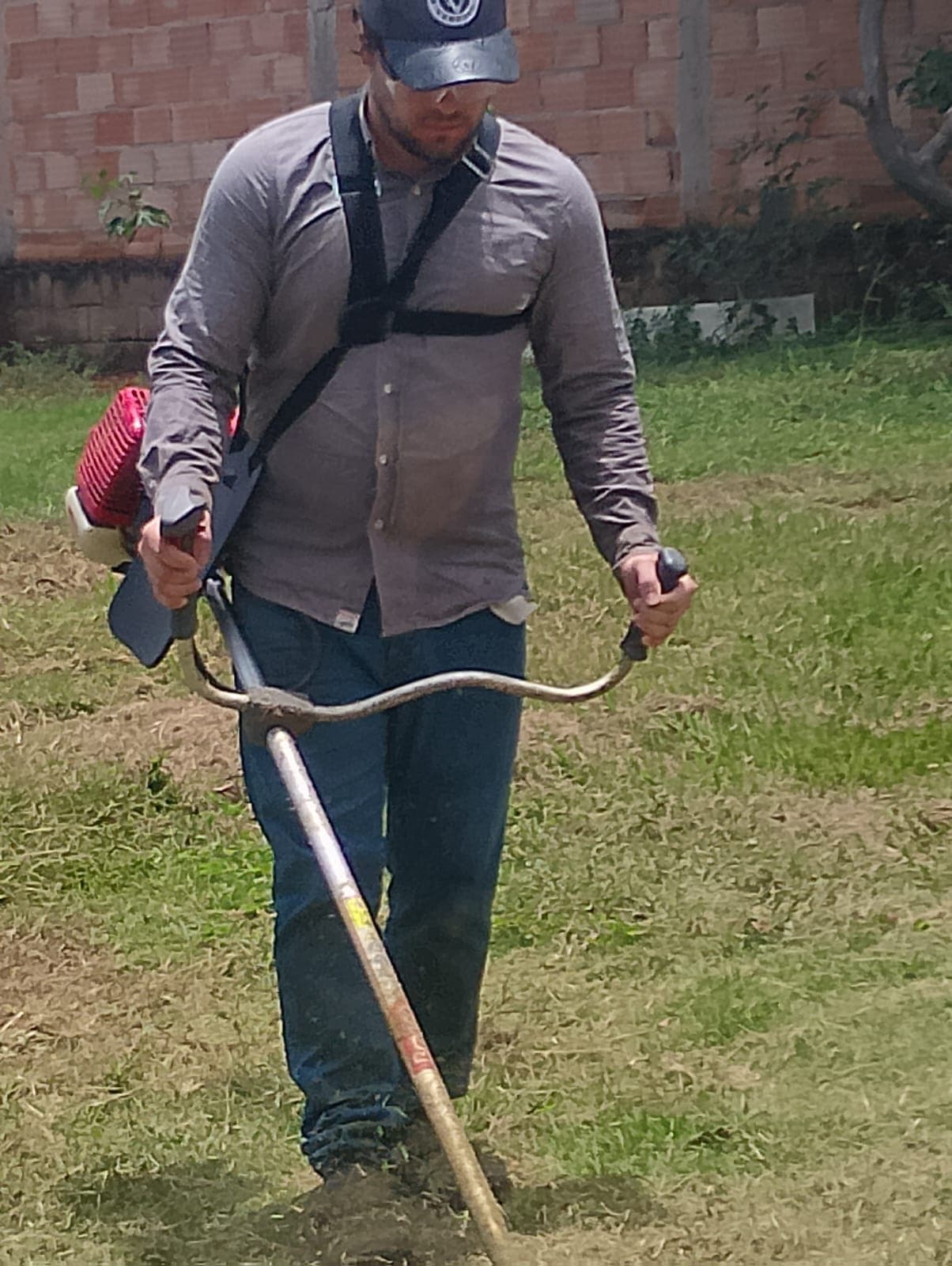 Profissional analisando terreno